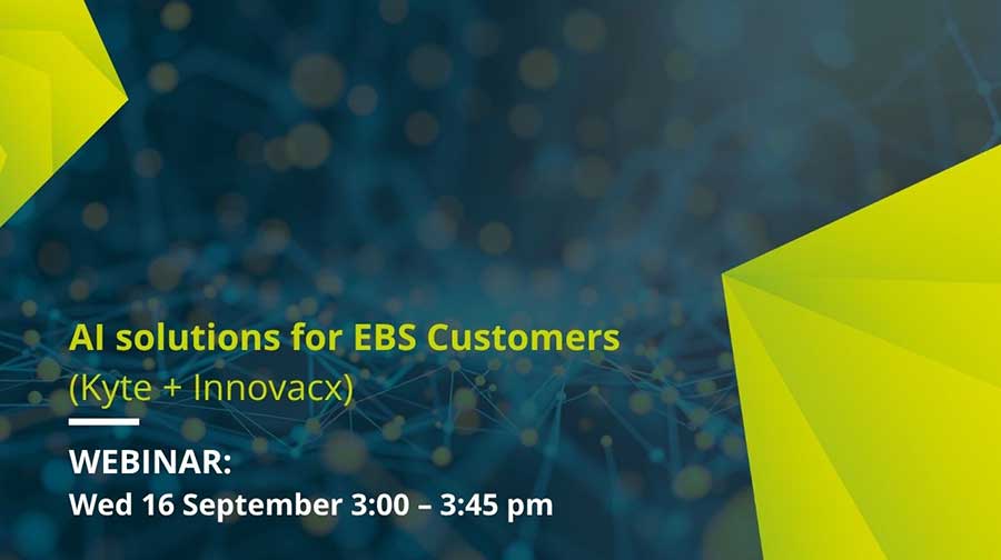 Webinar: AI solutions for EBS Customers  (Kyte + Innovacx)