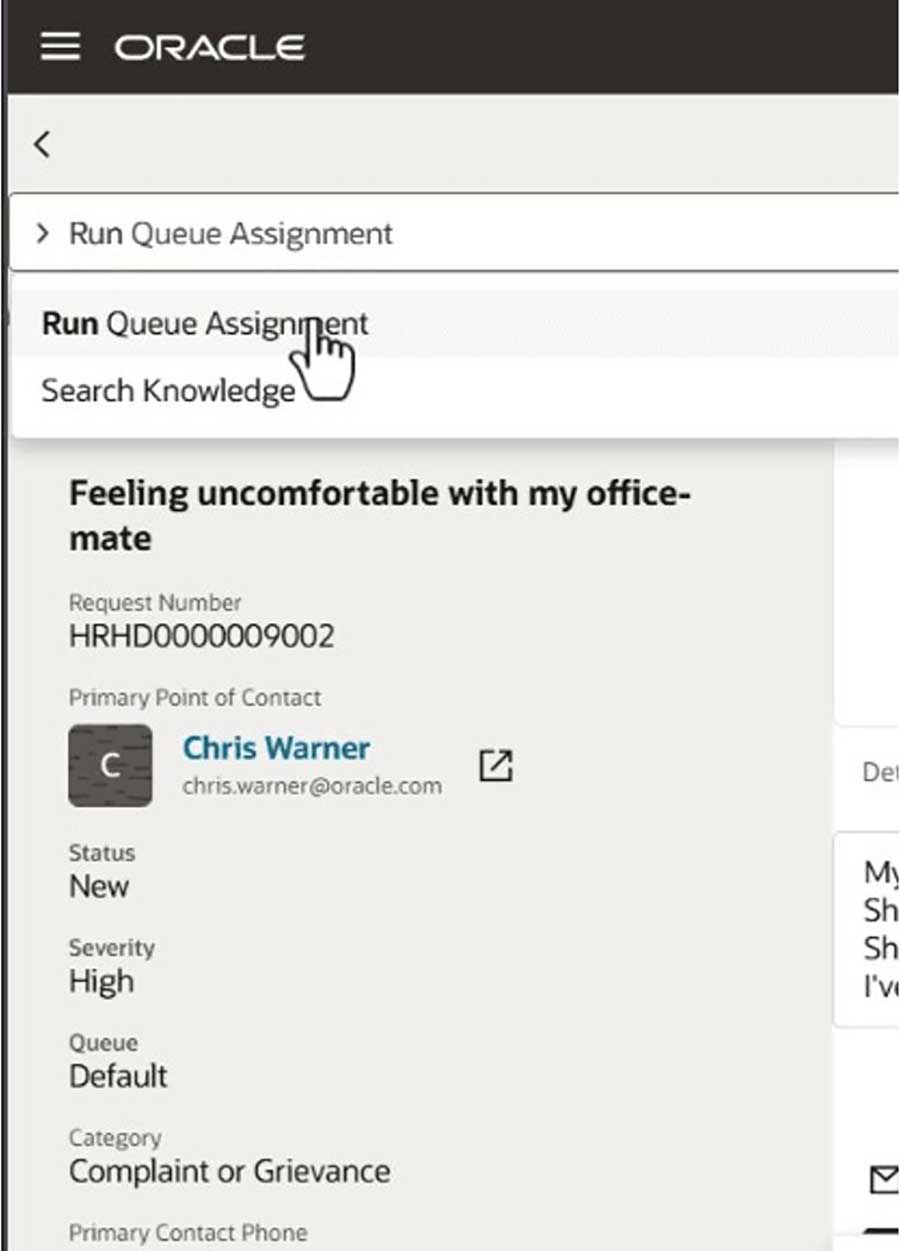 oracle software screenhot