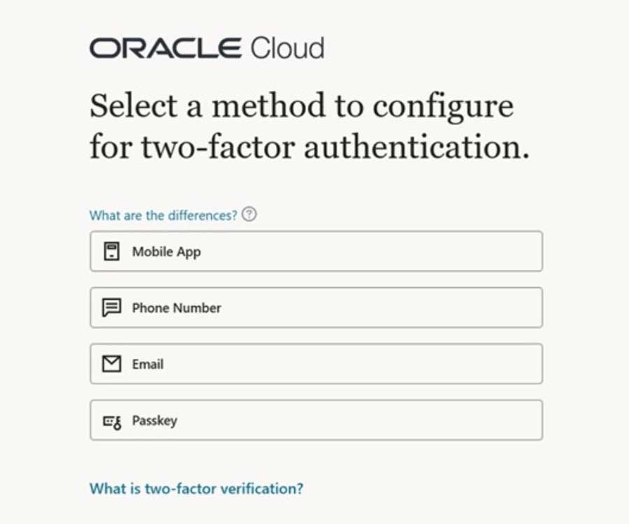 oracle software screenhot