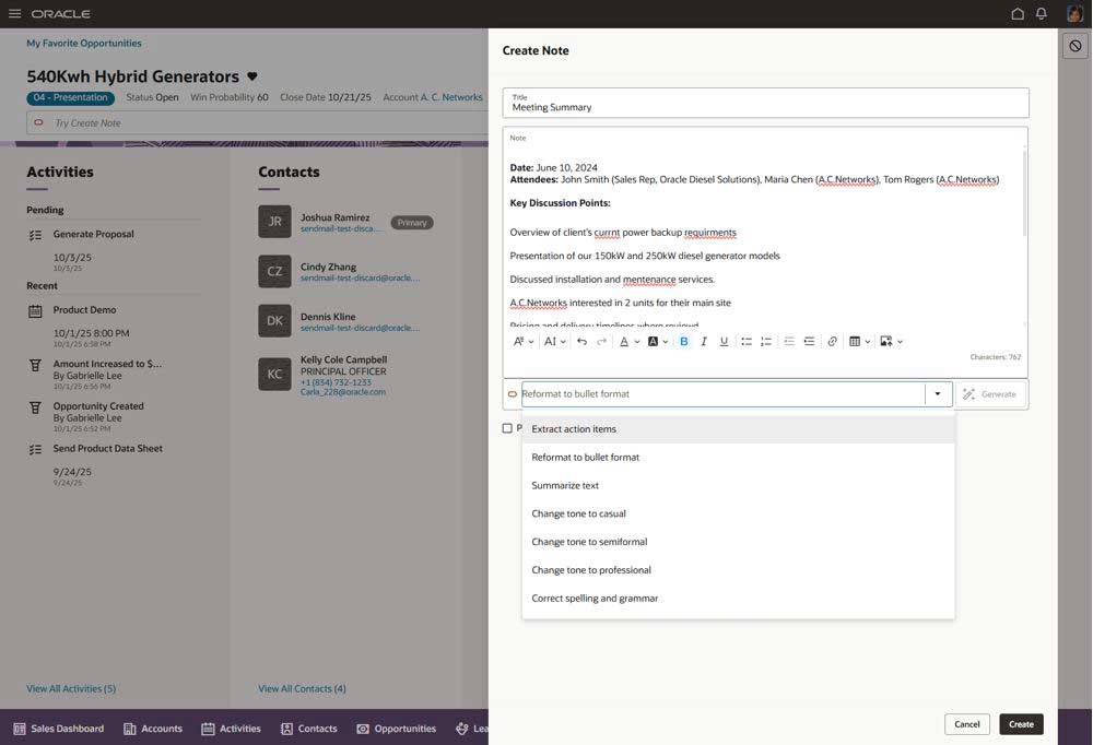 oracle software screenhot